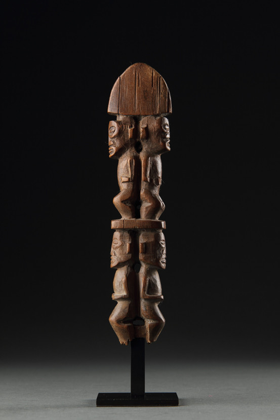 Pacific Marquesas Islands Carved Ironwood Fan Handle ‘Ke’e’
